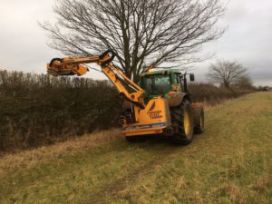 Hedge cutting for forestry mulching K W Timmins Lincolnshire